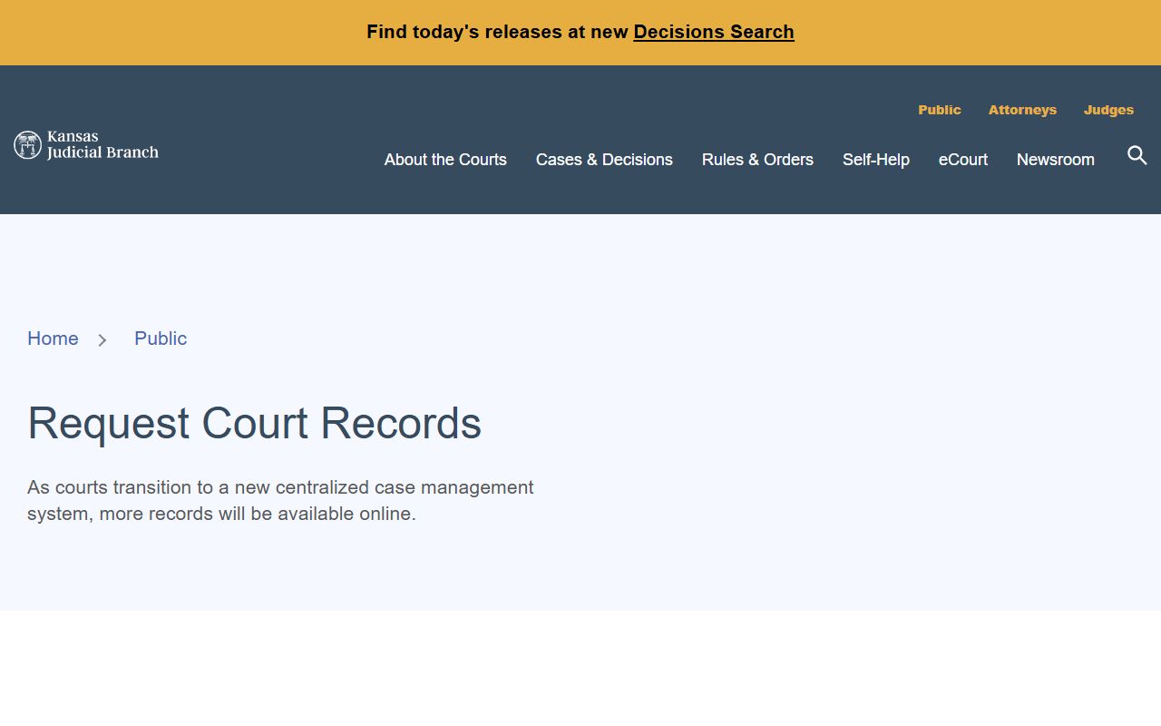 Lane County court records Kansas request court records guidance