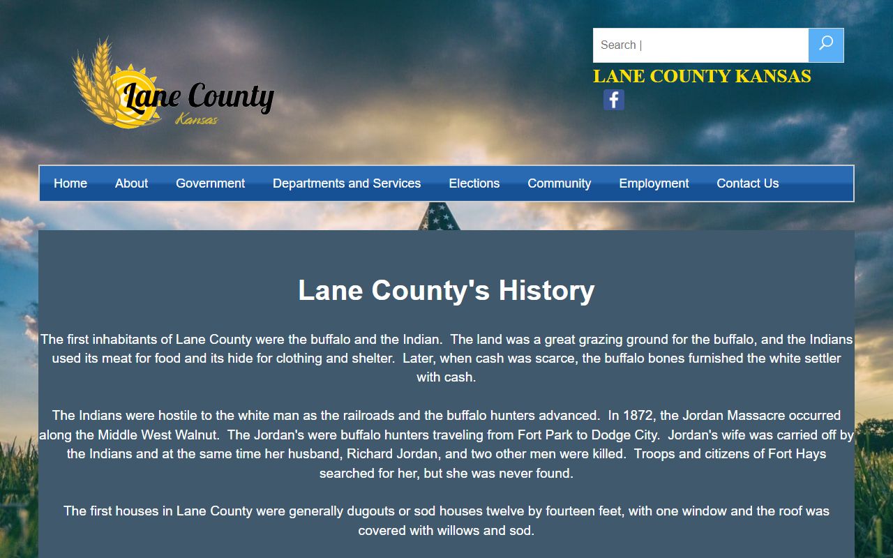 Lane County court records local history page